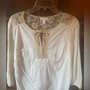 This are beautiful blouses. Two are Charter club and third is Bandolino.